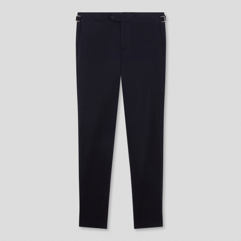 Brushed Cotton Trouser - Navy
