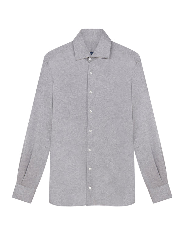 Jersey Cotton Shirt - Grey